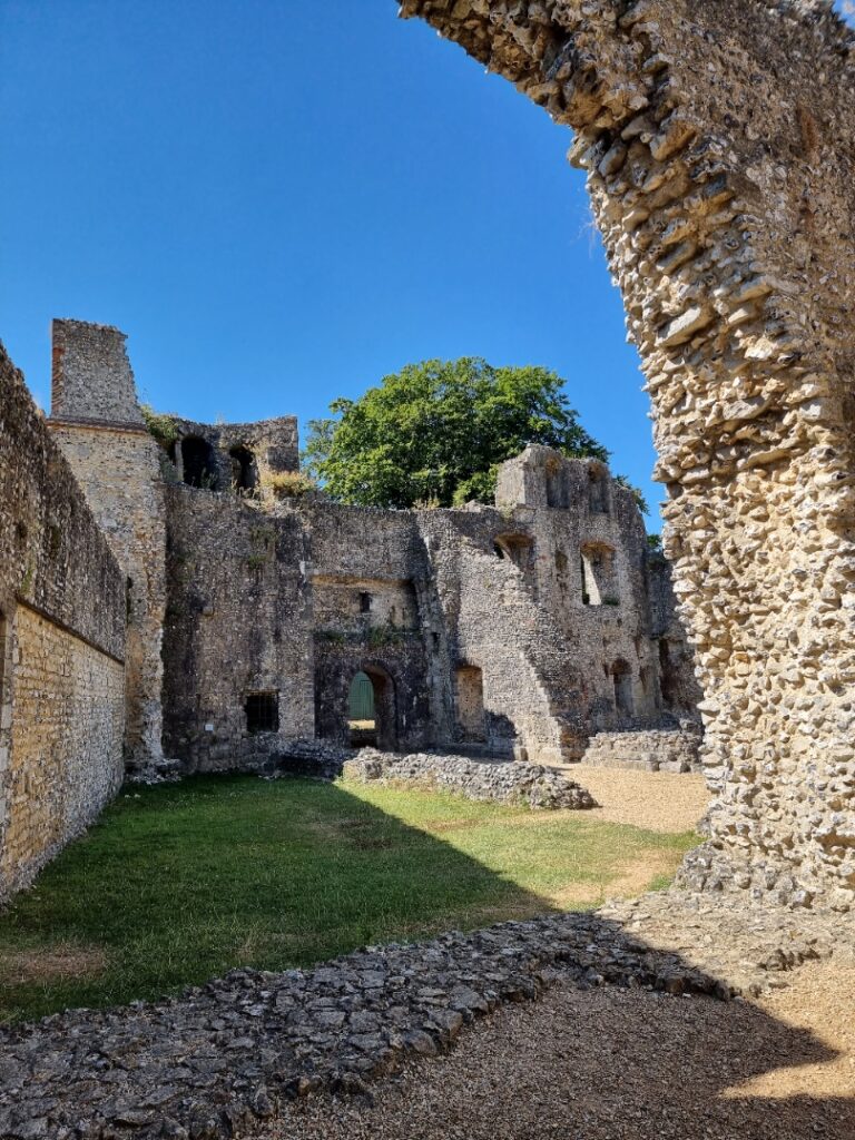 The old Bishop's palace in Winchester, that features in the book.